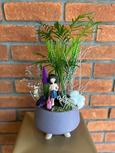 Öğretmenler Günü Teraryum Aranjman 1